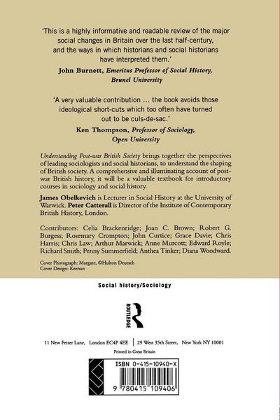 Produktbild: Understanding Post-War British Society