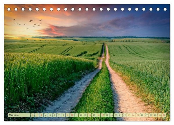 Produktbild: Wandern - die Welt erwartet Dich (Tischkalender 2026 DIN A5 quer), CALVENDO Monatskalender