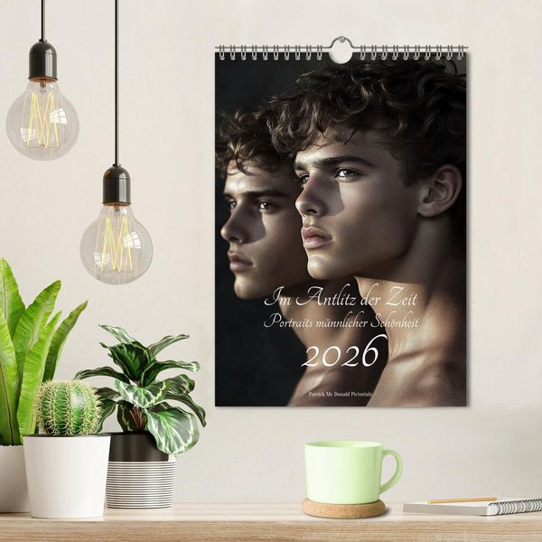 Produktbild: Im Antlitz der Zeit: Portr&auml;ts m&auml;nnlicher Sch&ouml;nheit (Wandkalender 2026 DIN A4 hoch), CALVENDO Monatskalender