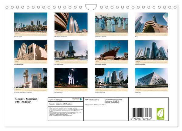 Produktbild: Kuwait - Moderne trifft Tradition (Wandkalender 2026 DIN A4 quer), CALVENDO Monatskalender