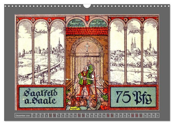 Produktbild: Gru&szlig; aus Saalfeld an der Saale (Wandkalender 2026 DIN A3 quer), CALVENDO Monatskalender