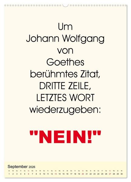 Produktbild: Spr&uuml;che-Kalender. Lustiges f&uuml;r die Familie! (Wandkalender 2026 DIN A2 hoch), CALVENDO Monatskalender