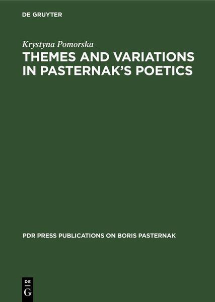 Produktbild: Themes and Variations in Pasternak's Poetics