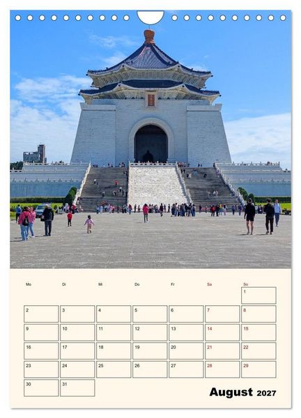 Produktbild: Taipeh &ndash; Stadt der Kontraste (Wandkalender 2027 DIN A4 hoch), CALVENDO Monatskalender
