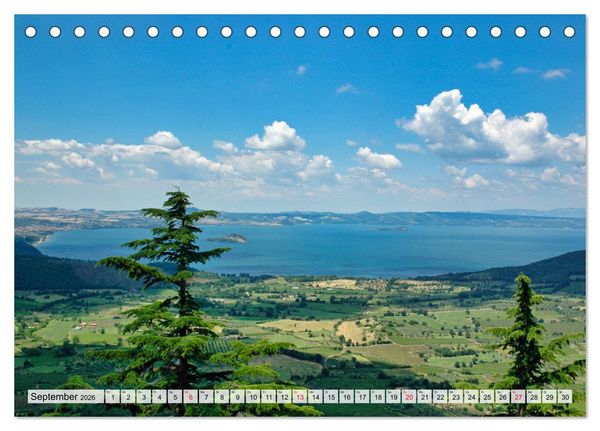 Produktbild: Bolsenasee Smaragd im Latium (Tischkalender 2026 DIN A5 quer), CALVENDO Monatskalender