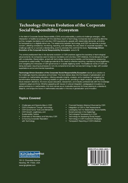 Produktbild: Technology-Driven Evolution of the Corporate Social Responsibility Ecosystem
