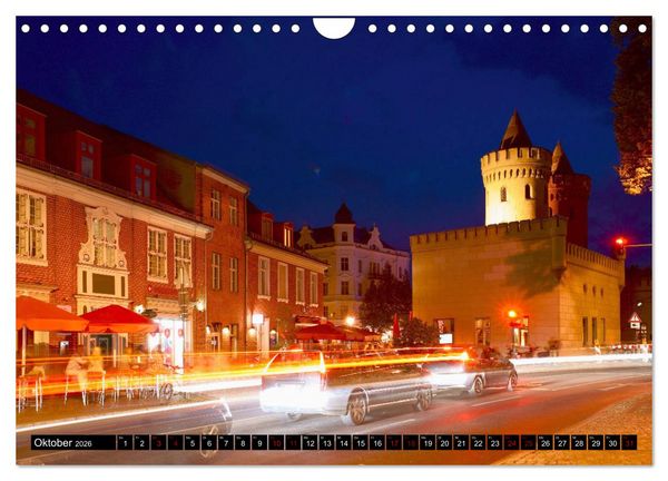 Produktbild: Potsdam zwischen Nacht und blauer Stunde (Wandkalender 2026 DIN A4 quer), CALVENDO Monatskalender