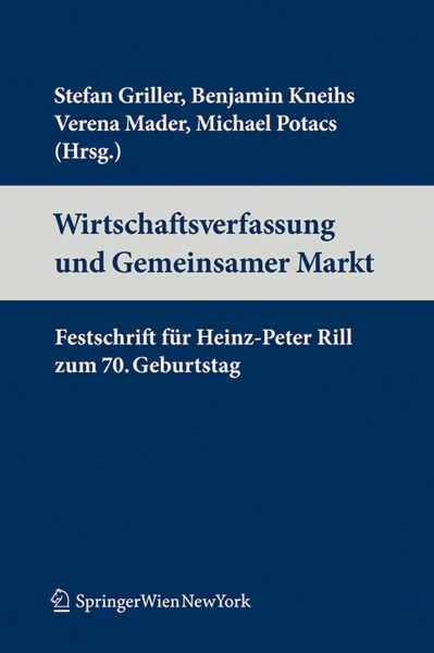 Produktbild: Wirtschaftsverfassung und Binnenmarkt