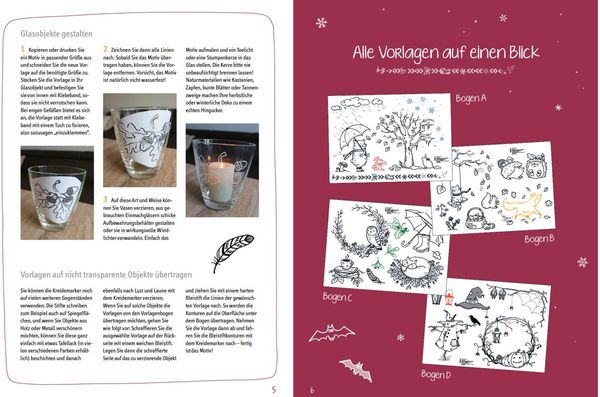 Produktbild: Vorlagenmappe Fensterdeko mit dem Kreidemarker - Herbst & Winter.