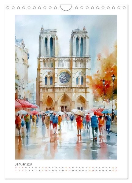 Produktbild: Paris Tr&auml;ume (Wandkalender 2027 DIN A4 hoch), CALVENDO Monatskalender