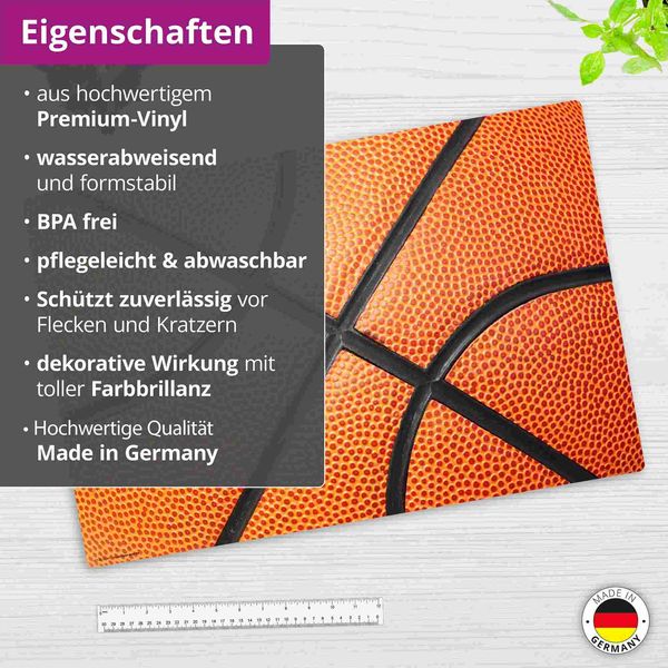 Produktbild: Cover-your-desk Schreibtischunterlage f&uuml;r Kinder und Erwachsene Basketball, aus hochwertigem Vinyl , 60 x 40 cm