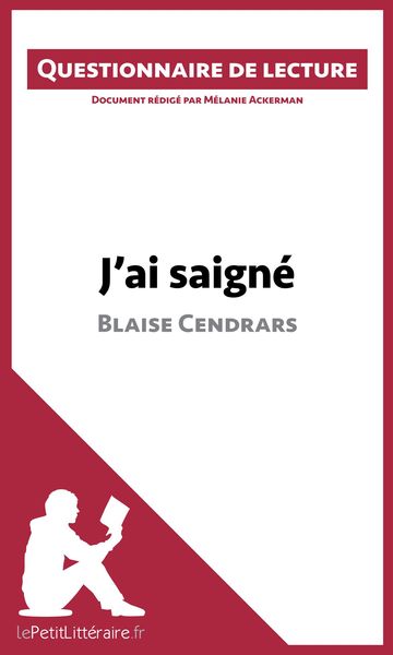 Produktbild: J'ai saign&eacute; de Blaise Cendrars
