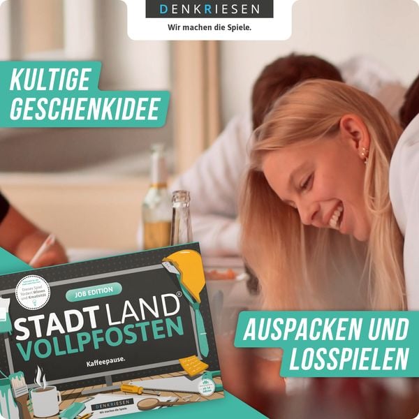 Produktbild: DENKRIESEN - STADT LAND VOLLPFOSTEN&reg; - JOB EDITION "Kaffeepause." - A4