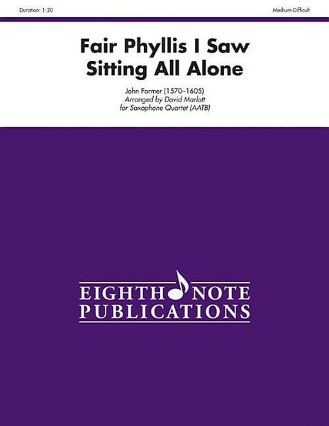 Produktbild: Farmer, J: Fair Phyllis I Saw Sitting All Alone