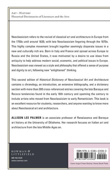 Produktbild: Historical Dictionary of Neoclassical Art and Architecture