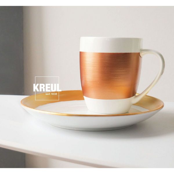 Produktbild: KREUL Glass & Porcelain Classic Metallicfarben Set, 6 x 20 ml