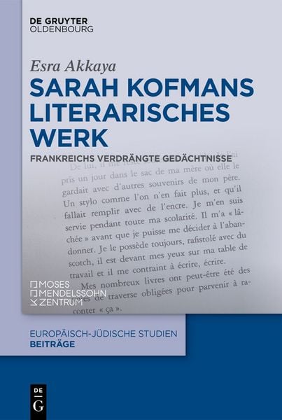 Produktbild: Sarah Kofmans literarisches Werk