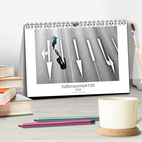 Produktbild: fullbmxcrmo4130 - bmx fotografie von tim korbmacher (Tischkalender 2026 DIN A5 quer), CALVENDO Monatskalender