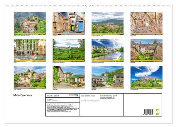 Produktbild: Midi-Pyr&eacute;n&eacute;es (Wandkalender 2026 DIN A2 quer), CALVENDO Monatskalender