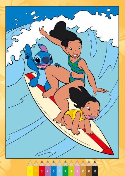 Produktbild: CreArt Malen nach Zahlen ab 7 Disney - Lilo & Stitch