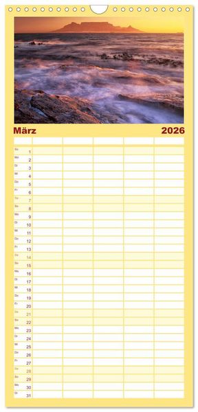 Produktbild: Familienplaner 2026 - S&uuml;dafrika Christian Heeb mit 5 Spalten (Wandkalender, 21 x 45 cm) CALVENDO