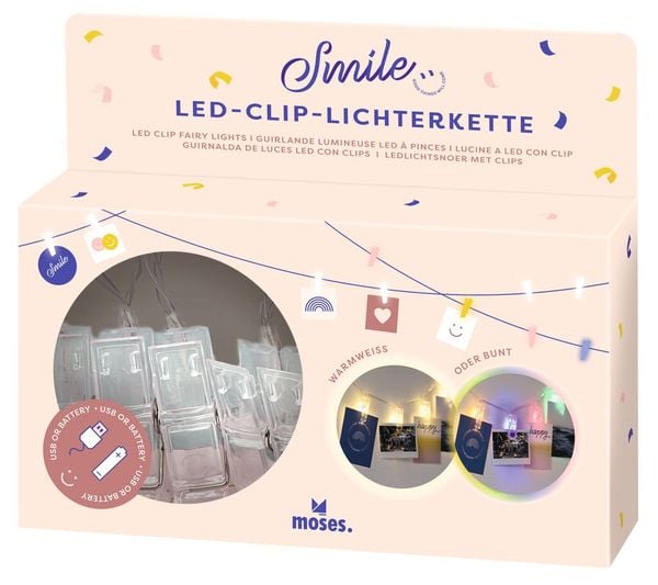 Produktbild: Smile LED-Clip-Lichterkette