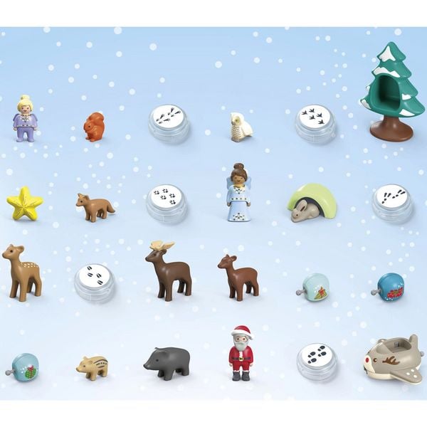 Produktbild: 70297 1.2.3: Adventskalender Schneeweihnacht