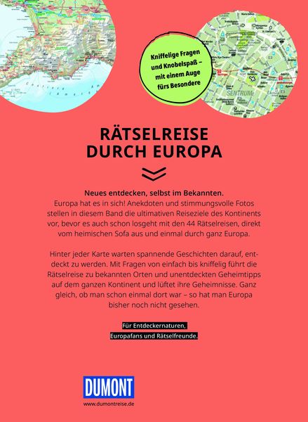 Produktbild: DUMONT Bildband Landkarten-R&auml;tselreise Europa
