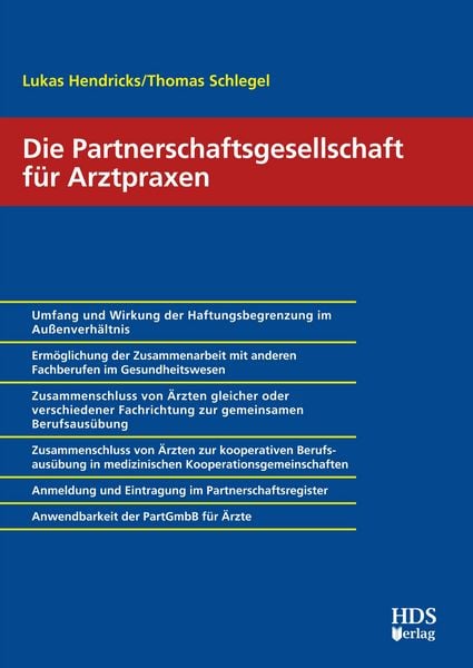 Produktbild: Die Partnerschaftsgesellschaft f&uuml;r Arztpraxen
