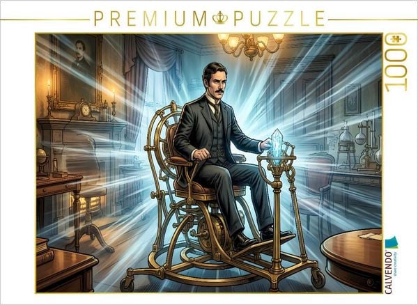 CALVENDO Puzzle Die Zeitmaschine startet ihre Reise | 1000 Teile Lege-Größe 64 × 48 cm Foto-Puzzle für glückliche Stunden