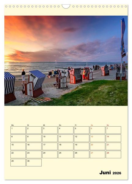 Produktbild: Meine geliebte Nordsee (Wandkalender 2026 DIN A3 hoch), CALVENDO Monatskalender