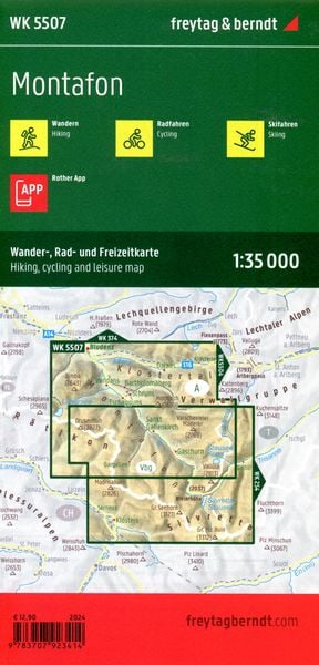 Produktbild: freytag & berndt Wanderkarte WK 5507 Montafon 1:35.000