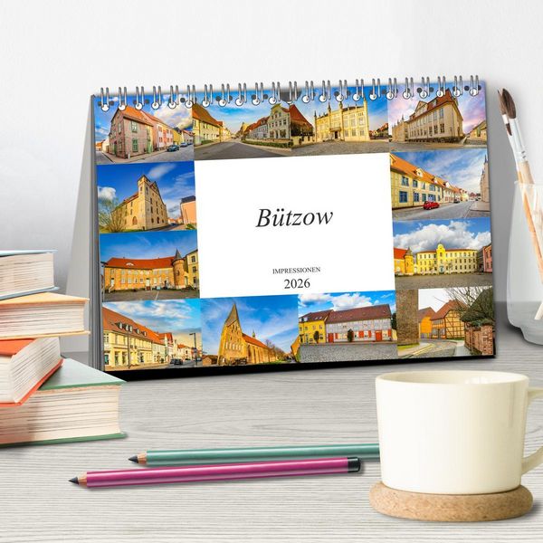 Produktbild: B&uuml;tzow Impressionen (Tischkalender 2026 DIN A5 quer), CALVENDO Monatskalender