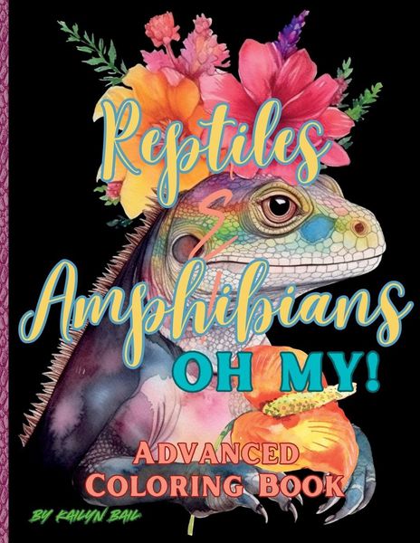 Produktbild: Reptiles and Amphibians Oh My! Advanced Coloring Book
