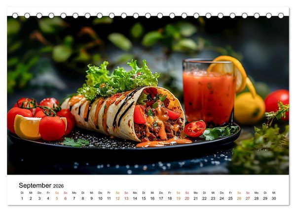 Produktbild: Fastfood - schnell, s&uuml;ndig, lecker (Tischkalender 2026 DIN A5 quer), CALVENDO Monatskalender