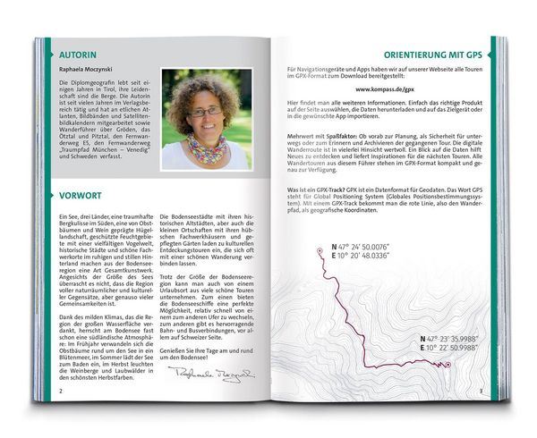 Produktbild: KOMPASS Wanderf&uuml;hrer Bodensee, 75 Touren mit Extra-Tourenkarte