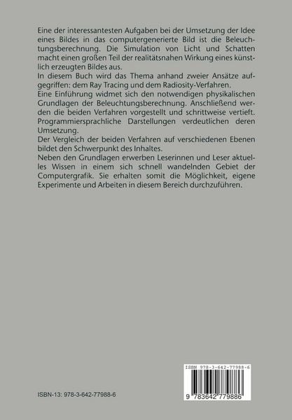 Produktbild: Beleuchtungsalgorithmen in der Computergrafik