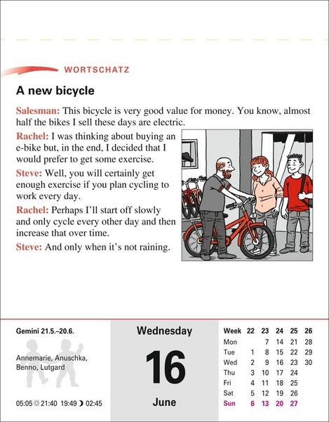 Produktbild: Englisch Sprachkalender 2027 - Englisch lernen leicht gemacht - Tagesabrei&szlig;kalender