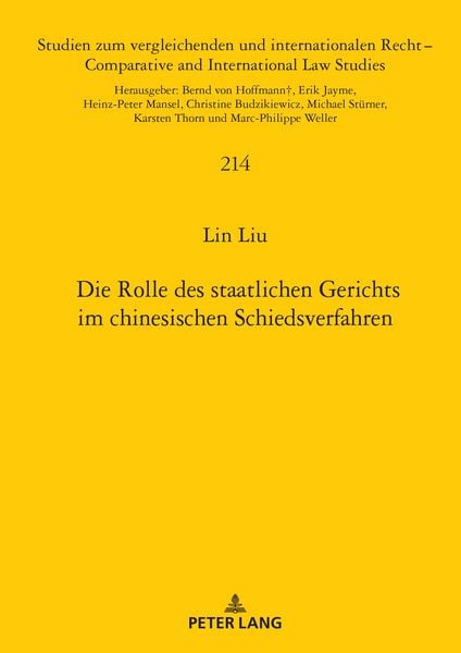Produktbild: Die Rolle des staatlichen Gerichts im chinesischen Schiedsverfahren