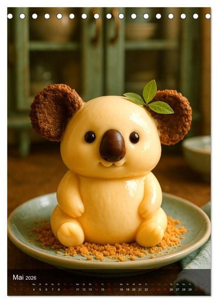 Produktbild: Tierische Desserts (Tischkalender 2026 DIN A5 hoch), CALVENDO Monatskalender