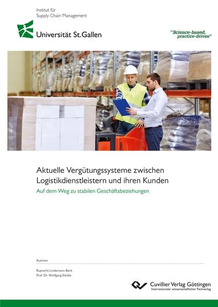 Produktbild: Aktuelle Verg&uuml;tungssysteme zwischen Logistikdienstleistern und ihren Kunden
