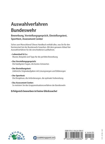Produktbild: Auswahlverfahren Bundeswehr