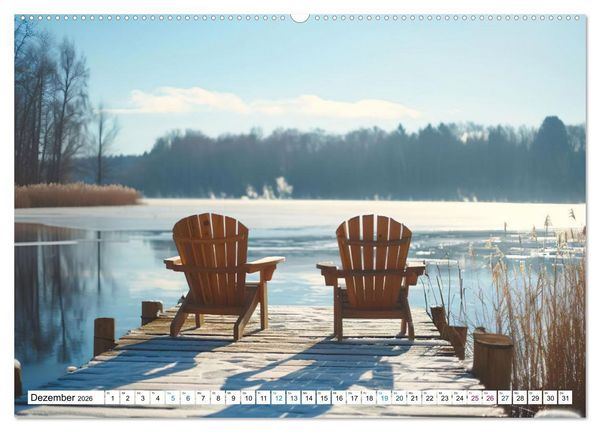 Produktbild: Momente der Stille (hochwertiger Premium Wandkalender 2026 DIN A2 quer), Kunstdruck in Hochglanz