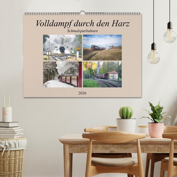 Produktbild: Volldampf durch den Harz (Wandkalender 2026 DIN A2 quer), CALVENDO Monatskalender