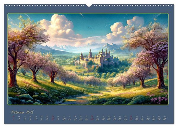 Produktbild: Landschaft romantisch gesehen (Wandkalender 2026 DIN A2 quer), CALVENDO Monatskalender