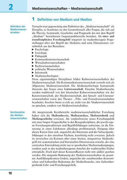 Produktbild: Uni-Wissen Germanistik/GK Medienwissenschaften
