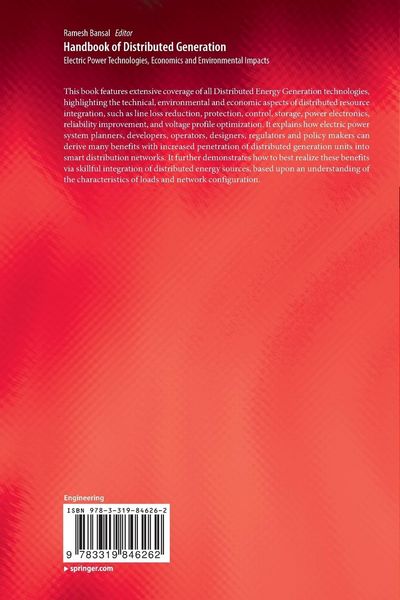 Produktbild: Handbook of Distributed Generation