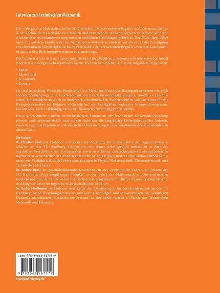 Produktbild: Tutorien zur Technischen Mechanik