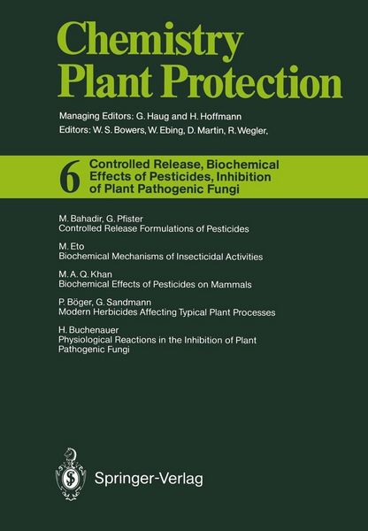 Produktbild: Controlled Release, Biochemical Effects of Pesticides, Inhibition of Plant Pathogenic Fungi