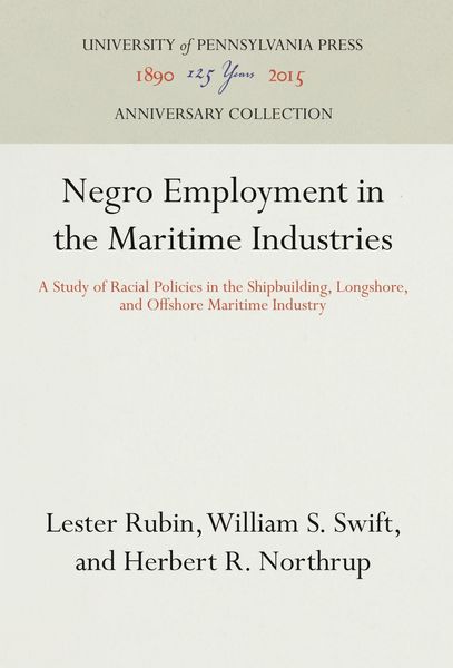 Produktbild: Negro Employment in the Maritime Industries